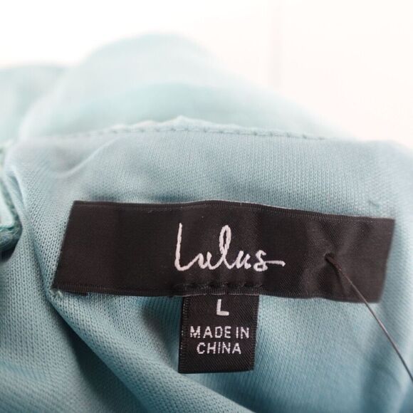 Lulus Womens Thriving Darling Shiny Sleeveless Tiered Mini Dress Large - Picture 12 of 13